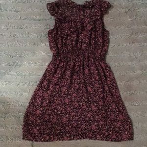 Navy/Black Floral Dress